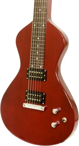 Miniatura 4 de 2022-23 Asher Guitars Electro Hawaiian ® Junior Lap Steel Guitar - Cereza trans con bolsa de concierto