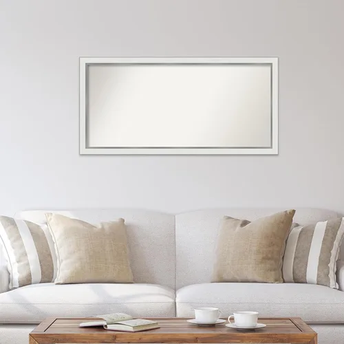 Miniatura 908 de Amanti Art Espejo personalizado, espejo estrecho de baño de oro blanco, espejo de pared o espejo de tocador de baño sobre el fregadero