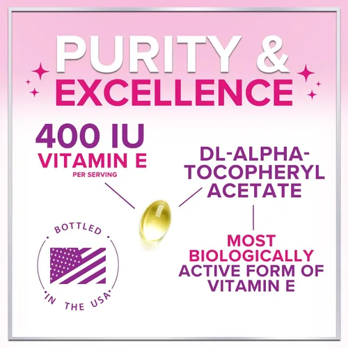 Miniatura 3 de Vitamina E - 180 mg por porción - Potente suplemento de apoyo para el cabello y la piel - Dl-Alpha VitaminE Apoyo a la salud inmune