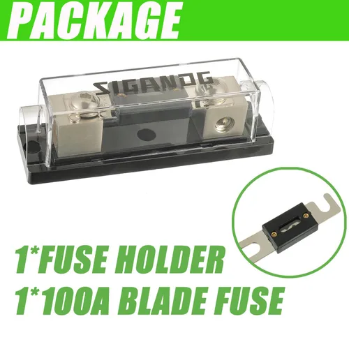 Miniatura 6 de Soporte de fusible ANL en línea calibre 0/2/4 AWG con fusible de 100 amperios