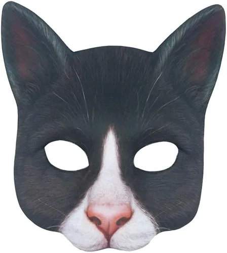 1 máscara de gato realista de Halloween, máscara de gato para Halloween, Navidad, Pascua, accesorio de fiesta de disfraces Máscara de gato estilo G