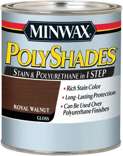 Miniatura 29 de Minwax PolyShades Tinte de Madera + Acabado de Poliuretano – Cuarto, Roble Misión, Brillo Mission Oak