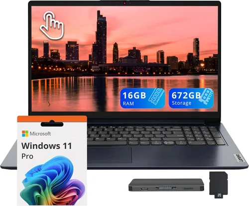 Miniatura 10 de Lenovo IdeaPad 1i - Laptop con pantalla táctil FHD de 15.6 pulgadas, Intel i5-1335U, 8 GB de RAM, 416 GB de almacenamiento