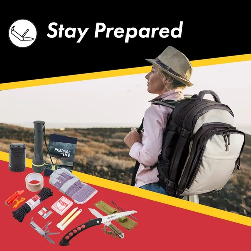 Miniatura 6 de Kit de supervivencia para 1 persona, suministros premium por Emergency Zone