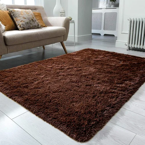 Miniatura 48 de Ompaa Alfombra esponjosa, alfombra mullida súper suave para dormitorio, sala de estar, alfombra grande de felpa de 6 x 9 pies, alfombra de pelo