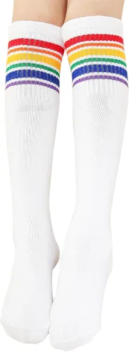Calcetines de tubo hasta la rodilla para niños, niñas, bebés, niños pequeños y niños, 3,4 pares