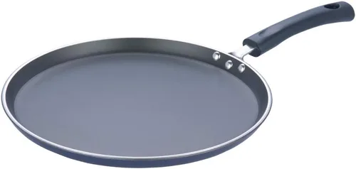 Vinod Zest Omni Dosa Tawa - Plancha antiadherente (12 pulgadas), color negro