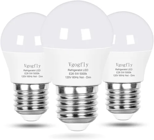 Miniatura 11 de Bombilla LED para refrigerador, equivalente a 40 W, 120 V, A15, bombillas impermeables para nevera, 5 W, luz blanca de día, 5000 K, E26, base media