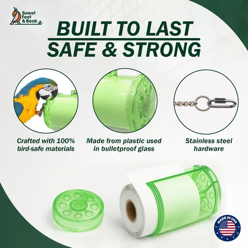 Miniatura 4 de Sweet Feet & Beak Shred Master - Juguete perfecto para jaula de pájaros para todas las aves, trituración y compromiso, seguro, no tóxico, fácil
