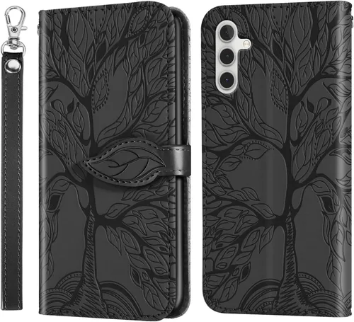 Miniatura 20 de Samsung Galaxy A03s - Funda tipo cartera con tarjetero y ranura a prueba de golpes, de piel sintética, con función atril y protección magnética