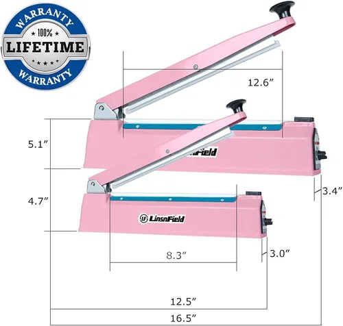 Miniatura 7 de Sellador Pro, Sellador térmico de impulso patentado de 8 pulgadas, Máquina de sellado de bolsas súper resistente de 2 mm de ancho de sellado con 2