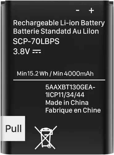 Miniatura 3 de LCLEBM Batería SCP-70LBPS mejorada de 4000 mAh, nueva versión, batería de repuesto para Kyocera Cadence 4G LTE S2720 Verizon Flip Phone SCP70LBPS