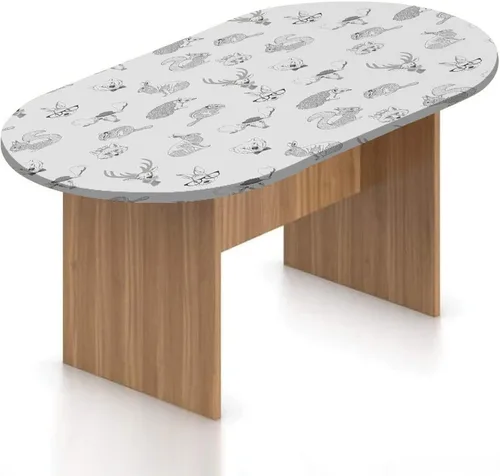 Miniatura 20 de XISUNYA Mantel ovalado ajustable, mantel de poliéster con bordes elásticos grises, diseño digital abstracto suave, estampado urbano moderno, se Gris