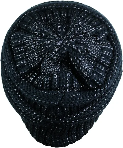 Miniatura 130 de C.C Trendy Warm Chunky Soft Stretch Cable Knit Beanie