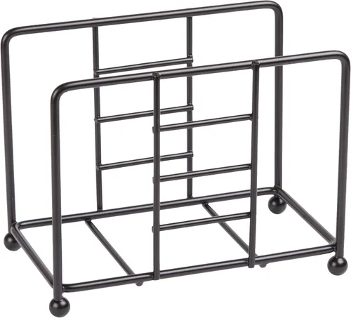 Miniatura 10 de Creative Home Servilletero de alambre de oro rosa para mesa, organizador de servilletas de metal chapado en cobre para encimera de cocina, mesa