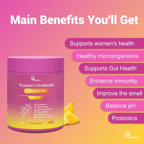 Miniatura 3 de Her Juicy Gomitas Probióticas para Mujeres: Apoyan el Bienestar Femenino y el Equilibrio del pH, Veganas Naturales, Sabor Piña, Mezcla