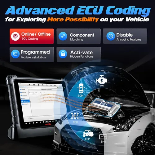 Miniatura 6 de 2026 Autel MaxiSYS Ultra Scanner, herramienta de diagnóstico de escaneo inteligente MSUltra Top, Motor TruSpeed, Topología 2.0, [$2000] 5in1 VCMI
