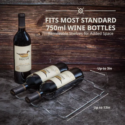 Miniatura 4 de Ivation Refrigerador de vino con compresor de 18 botellas con cerradura, gran bodega independiente para vino tinto, blanco, champán o espumoso