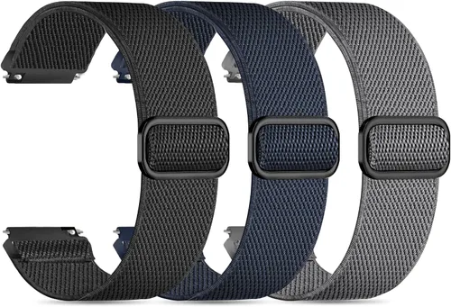 ID208 Plus - Paquete de 3 correas de reloj inteligente para reloj inteligente Fitpolo/Quican/Aeac/Tensky ID208 Plus, correa ajustable de nailon