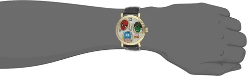 Miniatura 2 de Marvel Reloj analógico de cuarzo para adultos Negro Movimiento de cuarzo