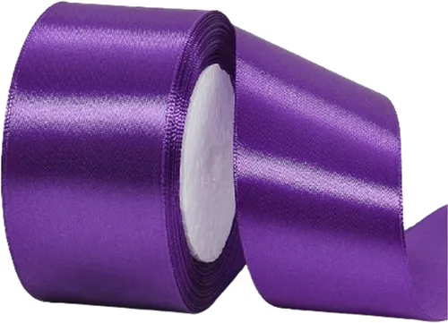 Miniatura 49 de Cinta de satén azul claro de 1-1/2 pulgadas x 25 yardas, cinta de tela de color sólido para envolver regalos, hacer lazos para el cabello, ramos