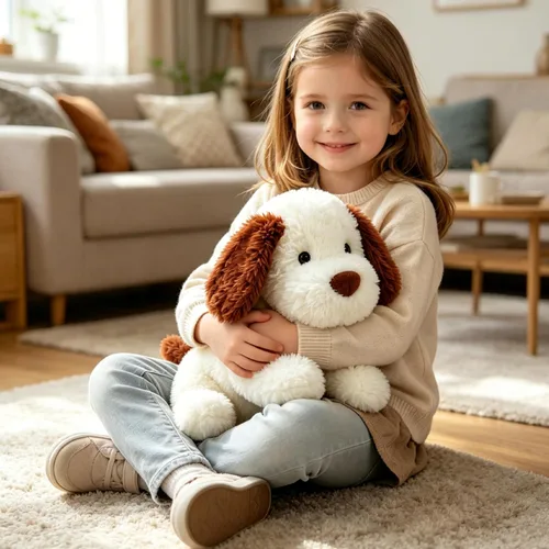 Miniatura 6 de Animales de Peluche Cachorro de 20 pulgadas, Animal de Peluche Perro Suave, Lindo Regalo de Peluche de Perro Cachorro para Niños y Niñas