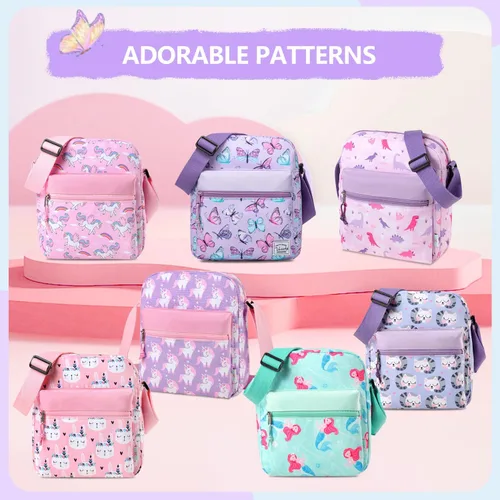 Miniatura 6 de VASCHY Bolso cruzado para niñas, ligero y pequeño, bolso de hombro tipo mensajero, regalo para preadolescentesadolescentes y niños pequeños