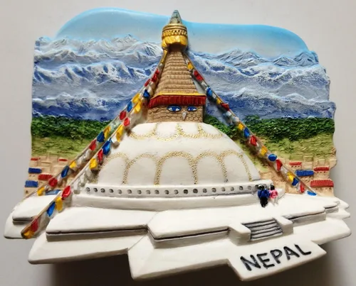 Miniatura 11 de WitnyStore Pequeño imán de 2½ pulgadas del Palacio Hawa Mahal en Jaipur India – Miniatura hecha a mano de resina 3D Asia Monumento turístico
