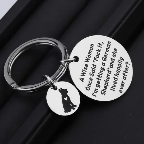 Miniatura 4 de TGBJE Regalo de pastor alemán, A Wise Women Getting a German Shepherd She Lived Happily Ever After German Shepherd MomDad Gift