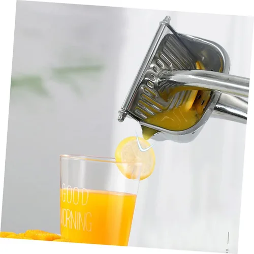 Miniatura 9 de Exprimidor manual de frutas de acero inoxidable, exprimidor de grado alimenticio para extracción de jugo, mango ergonómico, diseño que ahorra mano