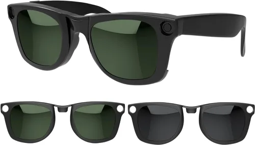 2 clips polarizados para Ray-Ban Meta Wayfarer y Gen 2 (RW4008/RW4012, talla L, 53-22), clip fotocromático para protección UV Meta Wayfarer Gen 2,