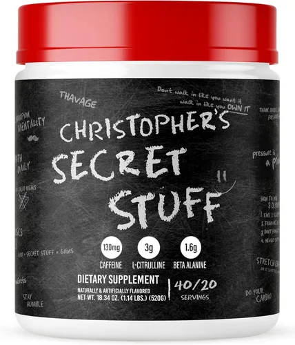 Miniatura 7 de RAW Polvo Pre Entrenamiento, Thavage (Fruta del Dragón) - Suplemento Nutricional Deportivo de Chris Bumstead para Hombres y Mujeres - Cbum Pre