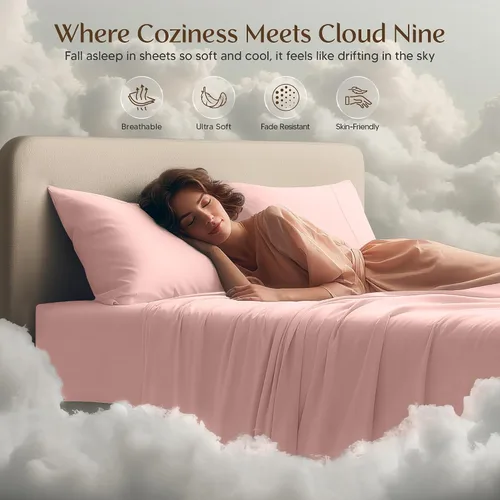 Miniatura 62 de Utopia Bedding Juego de sábanas Queen – Sábanas de 4 piezas para cama tamaño Queen, microfibra suave y transpirable, incluye 1 sábana bajera, 1 Gris