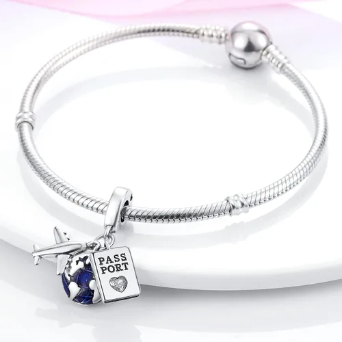 Miniatura 2 de Hapour Abalorios de plata de ley 925 para pulseras y collares colgantes, joyería de regalo para mujer