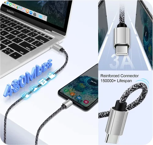 Miniatura 7 de Cargador rápido tipo C de 25 W USB C para Moto Razr 2024 2025 2026, Razr 70 Ultra/70+, Edge 60 Stylus/Moto G Play 2026 2024/G Power/G Stylus/G