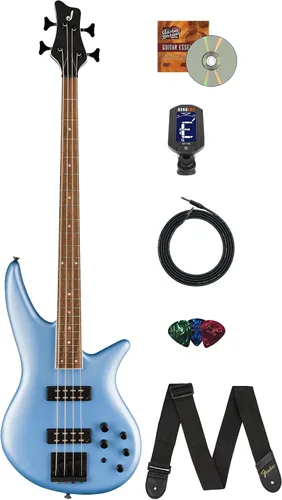 Miniatura 19 de Jackson Concert Bass CBXNT DX IV Guitarra Bajo - Paquete Negro Brillante con Cable, Correa de Guitarra, Afinador, Púas y DVD Instructivo de Austin