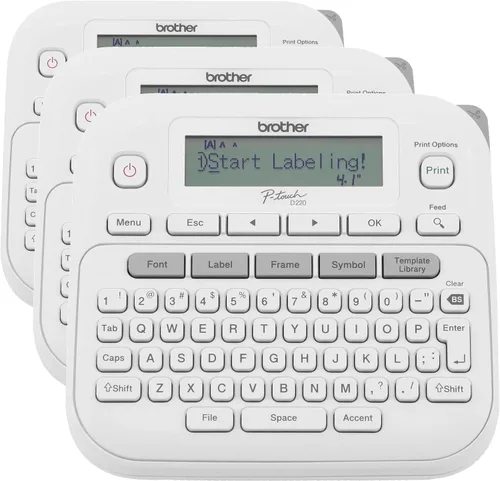 Miniatura 8 de Brother P-Touch - Máquina etiquetadora PTD220, impresora térmica sin tinta para organización del hogar y la oficina, portátil y ligera, teclado