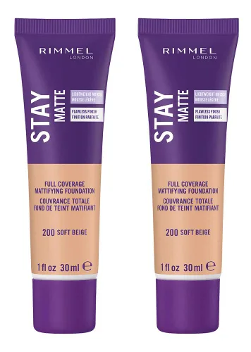 Miniatura 34 de Rimmel London Stay Matte Liquid Mousse - 305 Buff - Base, ligera, control del brillo, sin aceite, 1 oz