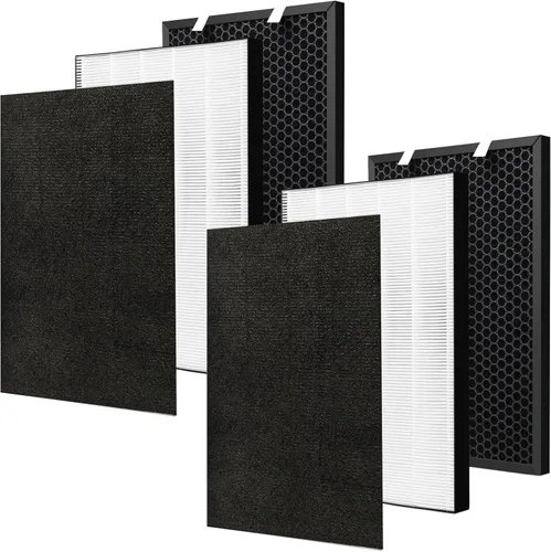 Miniatura 8 de 1 juego de filtro de repuesto Air220 Air320 compatible con purificador de aire Bissell Air220 Air320 2768A 2609A, incluye postes, prefiltros