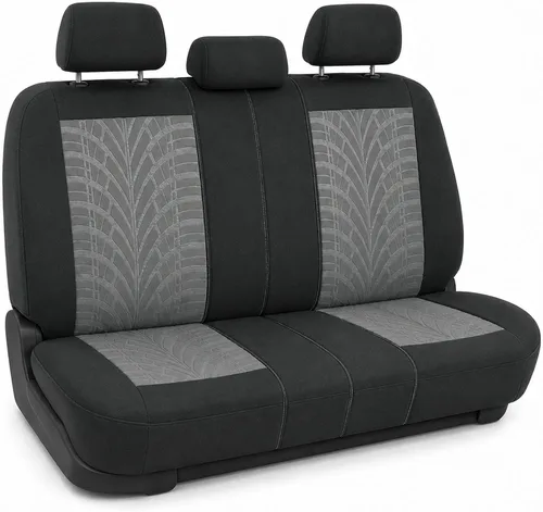 Miniatura 20 de FH Group - Juego de fundas de asiento delantero de automóvil de tela de alta calidad, para asientos con respaldo bajo con reposacabezas extraíble