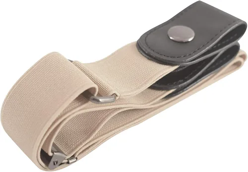 Miniatura 4 de Buckle-Less No Bulge Invisible Waist Belt Adjustable Free Size Comfortable Elastic Belt for Women or Men