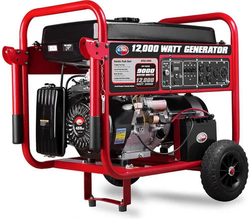 Miniatura 12 de All Power America - Generador de combustible doble de 10000 W, con arranque eléctrico, portátil, APGG10000GL 10000W, gas/propano, color rojo/negro