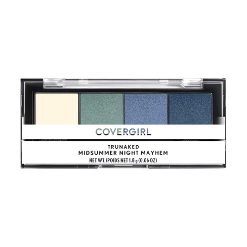 COVERGIRL Paleta de sombras de ojos Trunaked Quad - Night Mayhem, Midsummer Night Mayhem, 0.06 onzas 765 - Caos nocturno de verano