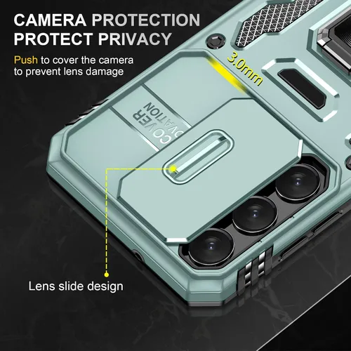 Miniatura 5 de ANGELAS - Funda a prueba de golpes para Samsung Galaxy S23 Plus, parachoques de silicona TPU con protección anticaídas, cubierta deslizante