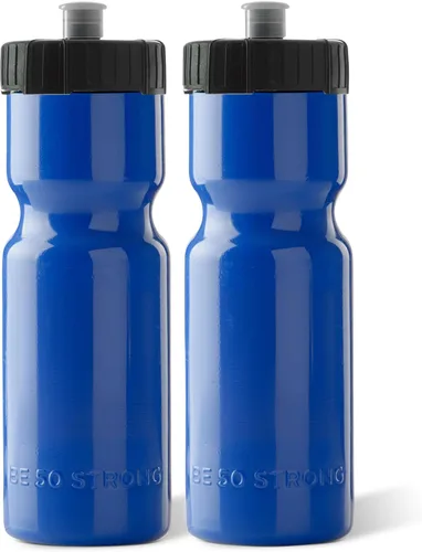 Miniatura 13 de Botellas de agua deportivas 50 Strong – Botellas de plástico reutilizables de 22 oz libres de BPA con tapa de tracción – Fabricadas en EE. UU.