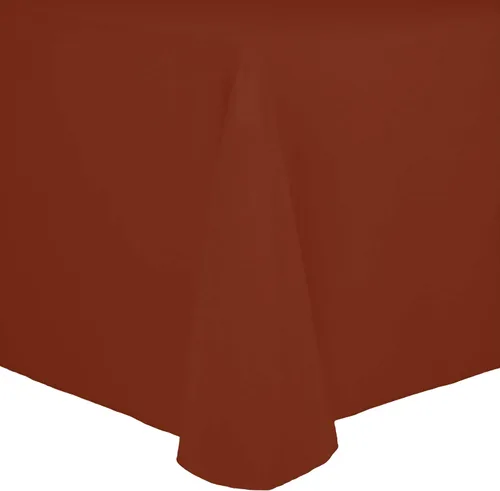 Miniatura 14 de Ultimate Textile Cotton-Feel - Mantel ovalado de poliéster hilado resistente a las manchas y a las arrugas, lavable a máquina, color berenjena, 1