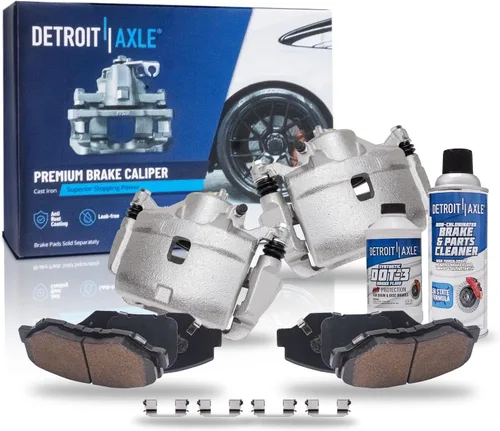 Miniatura 106 de Detroit Axle - Pastillas de freno traseras para Honda Odyssey 2011-2017 Pilot 2007-2013 MDX 2010-2013 ZDX 2010-2013 Pastillas de freno de cerámica