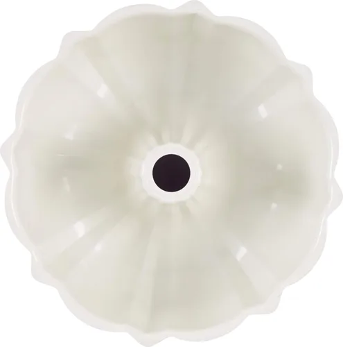 Miniatura 3 de GoodCook Everyday Sartén de tubo estriado de acero antiadherente de 9.5 pulgadas, blanco y rojo