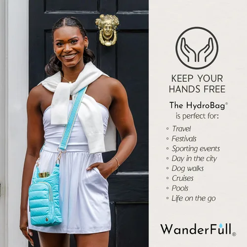 Miniatura 4 de WanderFull Original HydroBag Crossbody Water Bottle Holder with Phone Pocket, Fits Water Bottles up to 32 oz