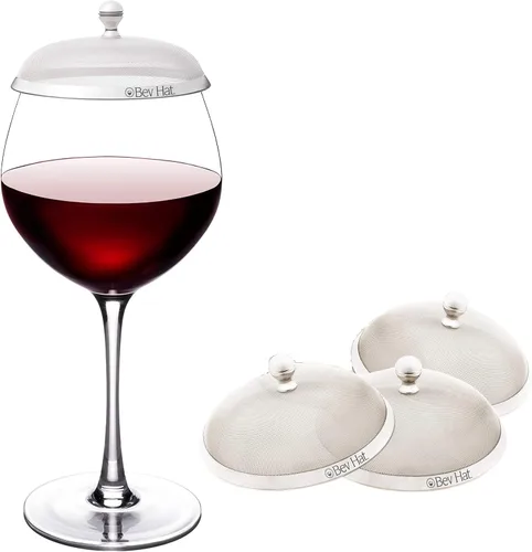 Miniatura 9 de Fundas de acero inoxidable para bebidas (paquete de 2), fundas para copas de vino para exteriores, protegen cócteles, tazas de café, tazas de té